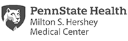 Penn State Health Milton S. Hershey Medical Center, with Penn State Nittany Lion logo