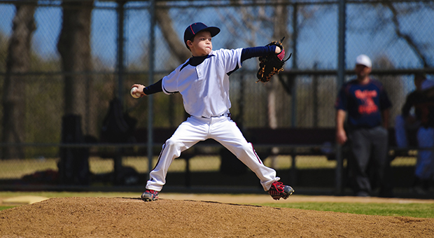 Sports Medicine for the Primary Care Provider is a bi-annual newsletter on concepts in sports medicine, with articles written by Penn State Health Milton S. Hershey Medical Center providers. An image of a youth baseball pitcher winding up to throw is seen.