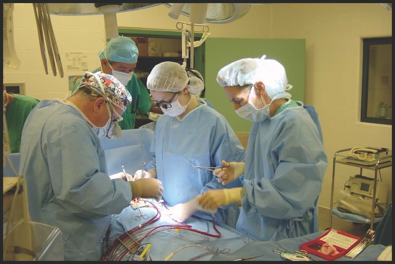Dr. Jack Myers and a team of doctors perform life-saving heart surgery.