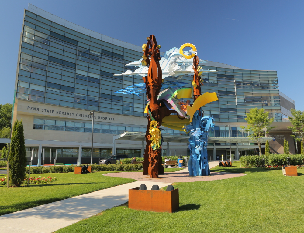 An exterior view of Penn State Health Children's Hospital,