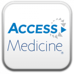 The Access Medicine logo includes the words Access Medicine and a small circle of triangles behind the second S in Access.