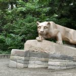 The Nittany Lion Shrine on the Penn State University Park campus on Thursday, Sept. 6, 2018.