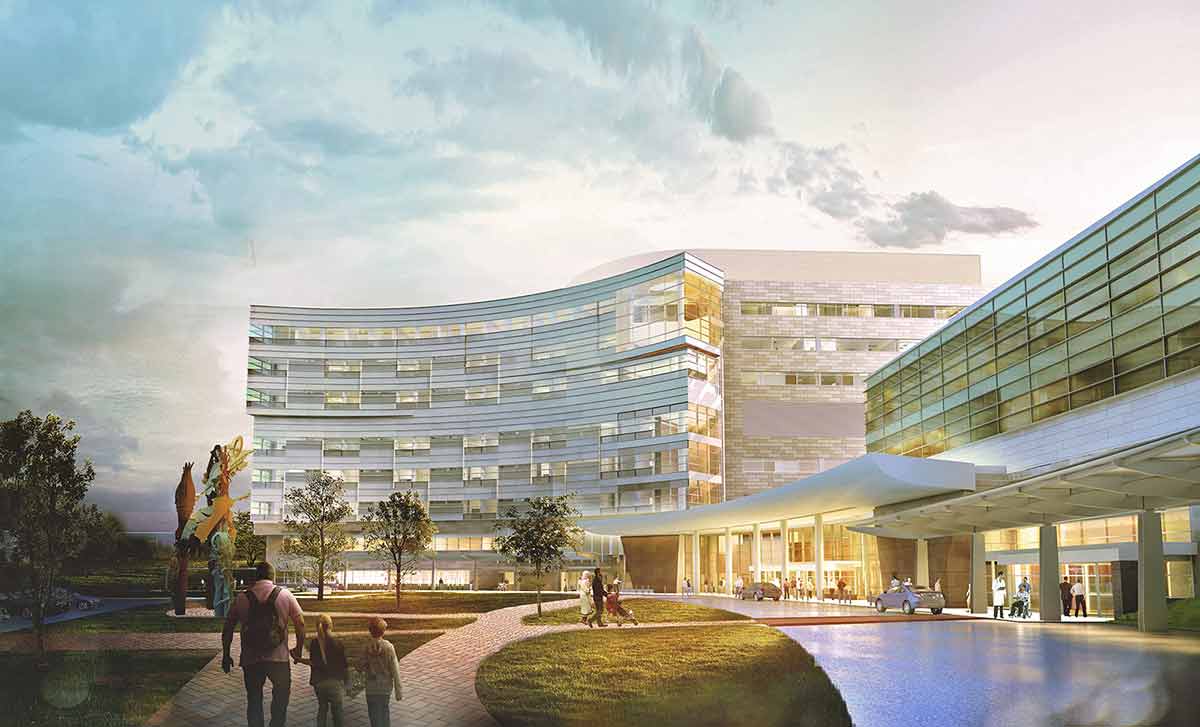 An artists’ rendering shows the renovations to Penn State Health Children's Hospital.