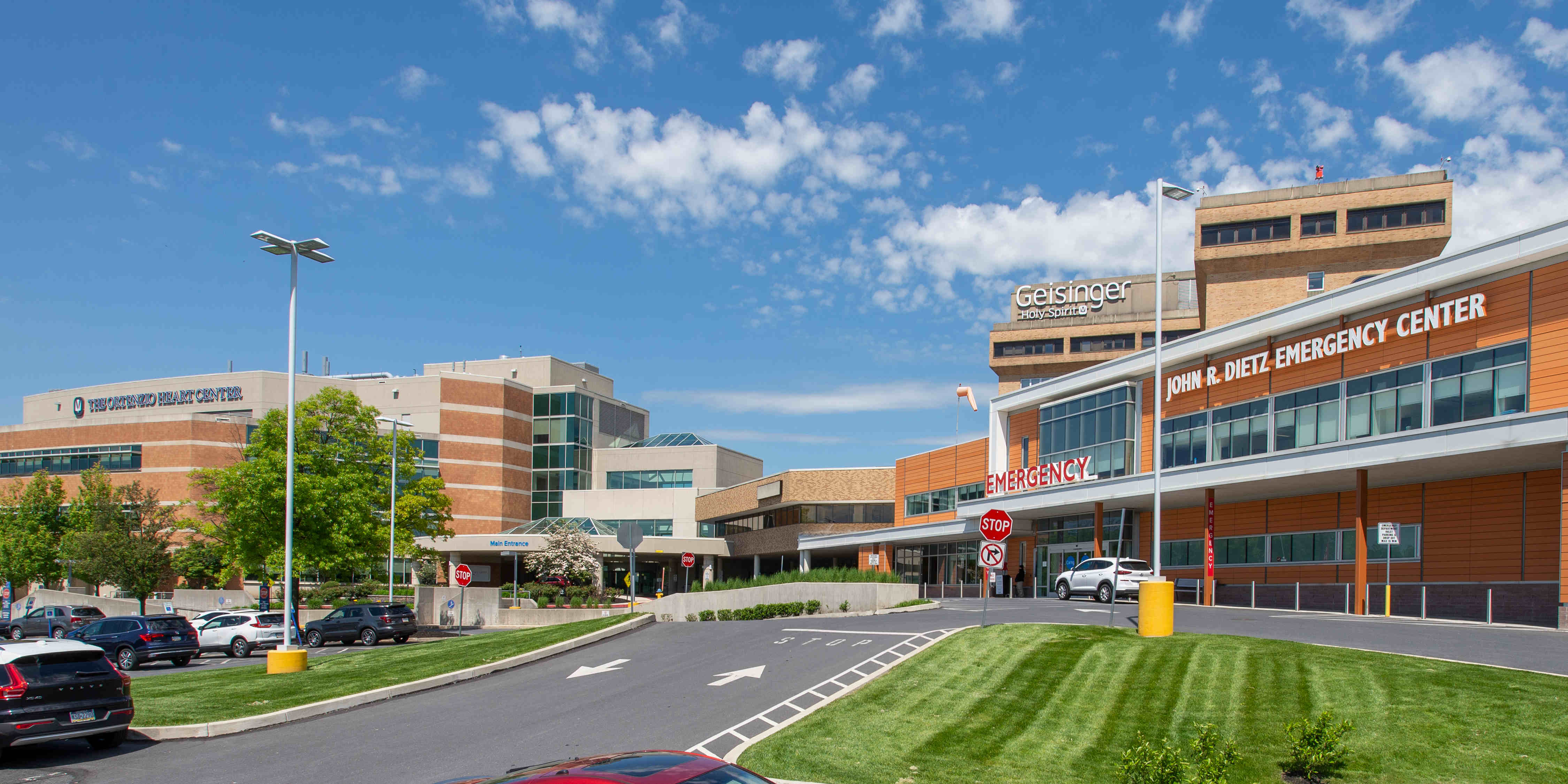 An external photo of Geisinger Holy Spirit Hospital.