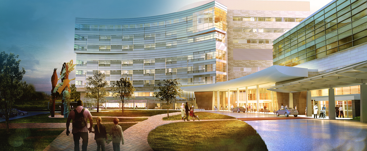 Artist rendering of our Penn State Health Children's Hospital expansion opening in Fall 2020