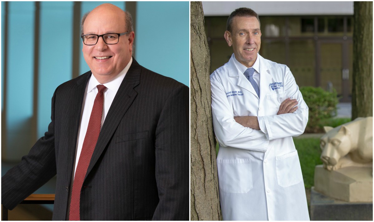 Steve Massini and Kevin Black pose for portaits.