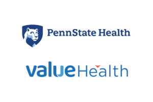 The Penn State Health logo and the ValueHealth logo appear against a plain background.