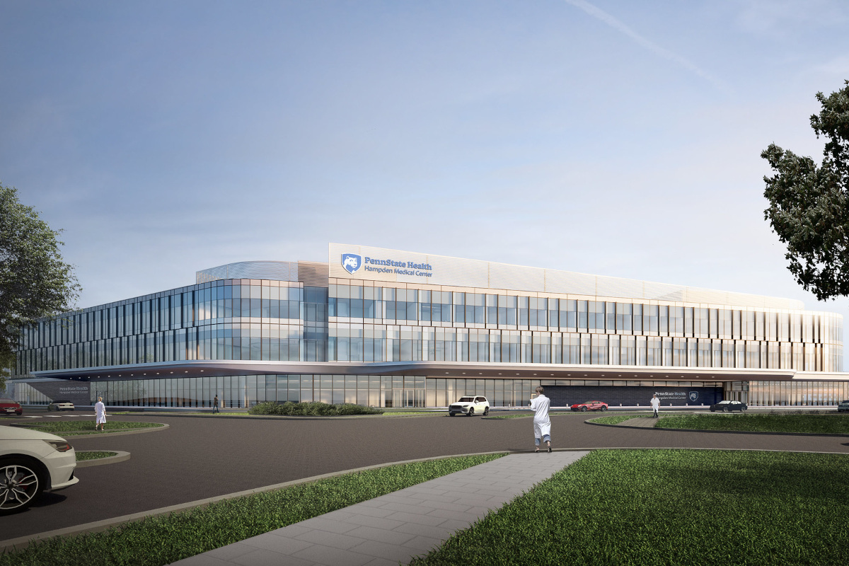 A graphic rendering of Penn State Health Hampden Medical Center.