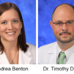 Professional headshots of four surgeons all wearing lab coats. From top left, Dr. Kristin Riley, Dr. Andrea Benton and Dr. Timothy Deimling. From bottom left, Dr. Katherine de Souza and Pam Keller, certified registered nurse practitioner.