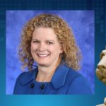 A portrait of Julie Nickell appears next to an image of the Penn State Nittany Lion statue.