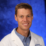 A head-and-shoulders professional portrait of Dr. Steven Hicks, wearing a white coat, with the words 5 questions.