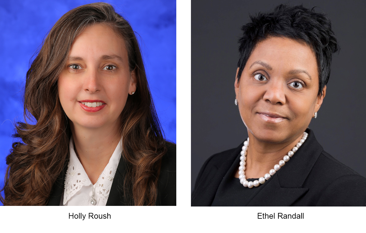 Professional photos of Holly Roush, left, and Ethel Randall.