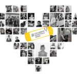 A collage of photos of CMN children, staff and others is arranged as a heart. The words "Childrens Hospital Week" are in the center.