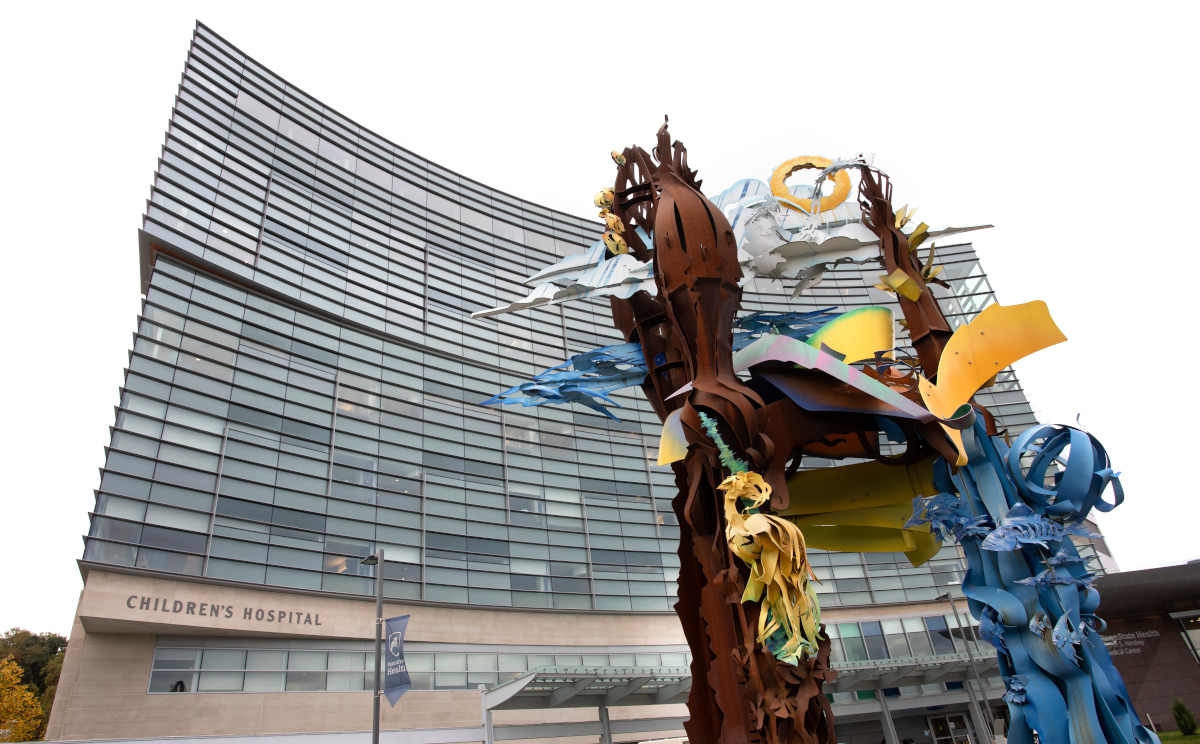 An exterior photo of Penn State Health Children's Hospital