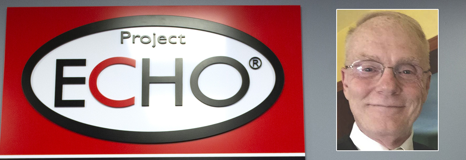 Project ECHO banner is shown with a photo of Bill Williams to the right
