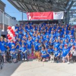 Group picture of team wearing t-shirts with Penn State Health logo.