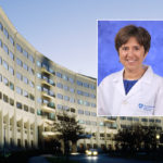 A head and shoulders professional portrait of Dr. Aleksandra Zgierska against a background image of Penn State College of Medicine.