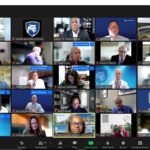 Gallery view of Penn State Health senior leaders in their individual locations, virtually attending the fall 2021 Inclusion Academy.