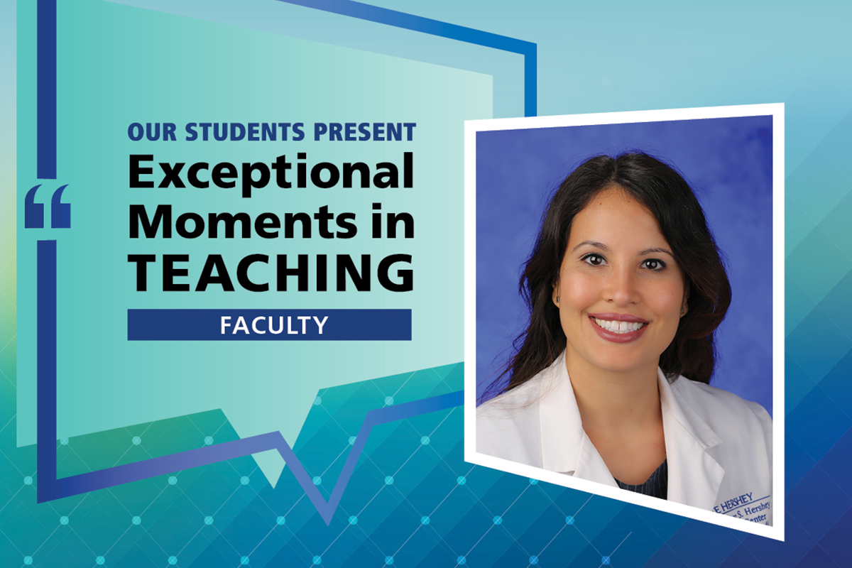 An illustration includes a portrait of Dr. Sol DeJesus and the words “Our Students Present Exceptional Moments in Teaching. Faculty.