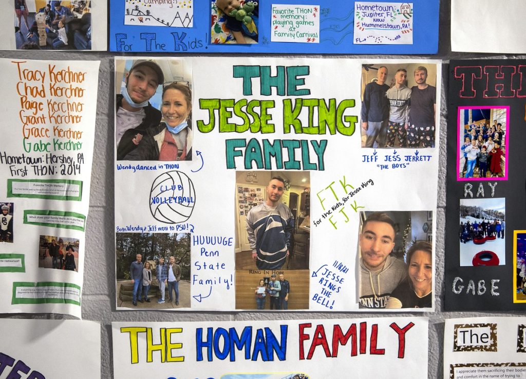 A poster shows the King family in a variety of poses.