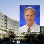 A head-and-shoulders portrait of Dr. Thomas McGarrity superimposed on the College of Medicine crescent