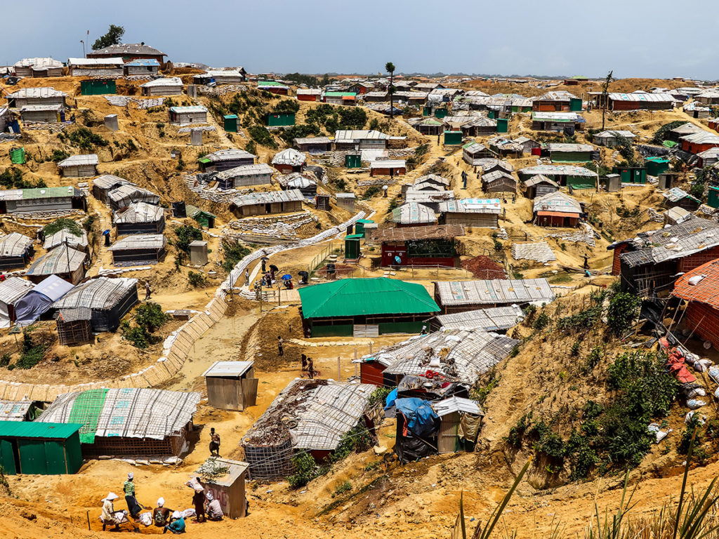 Photo by iStock. An image of a Rohingya refugee camp in Bangladesh. 