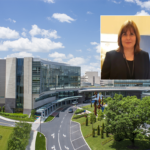 A portrait of Dr. Lidija Petrovic-Dovat is superimposed upon an image of Hershey Medical Center.