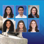 Individual close ups of graduating medical students Shara Chopra, Aria Ghahramani, Stephanie Golub, Brittainy Hereford, Noor Kawmi and Andrea Schneider.