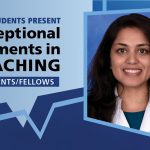 Graphic shows Dr. Pavitra Srinivasan next to the words Exceptional Moments in Teaching.