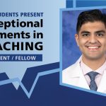 Dr. Ali Moosavi is shown in a portrait next to the words "Exceptional Moments in Teaching."