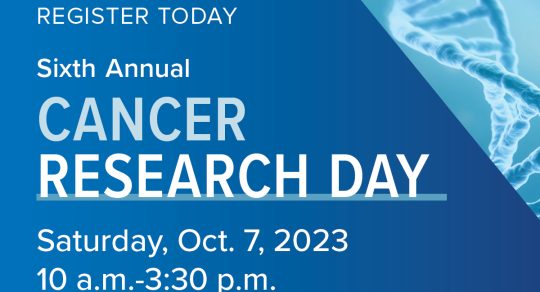 Students, trainees, faculty members invited to Penn State Cancer Institute Cancer Research Day on Oct. 7