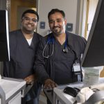 Imran Dawood, left, and his brother Yasin, are respiratory therapists at Penn State Health Holy Spirit Medical Center.