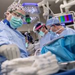 Tammi Schwartz, a registered nurse at Penn State Health Milton S. Hershey Medical Center, works the operating room on Monday, Jan. 2, 2023.