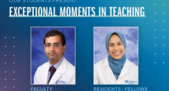 Rizk and Hussaini recognized for Exceptional Moments in Teaching