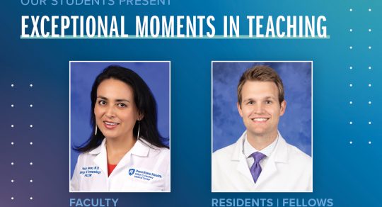 Henao and O’Bryant recognized for Exceptional Moments in Teaching