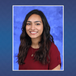 Project ECHO logo with a professional portrait of Ashmita Grewal