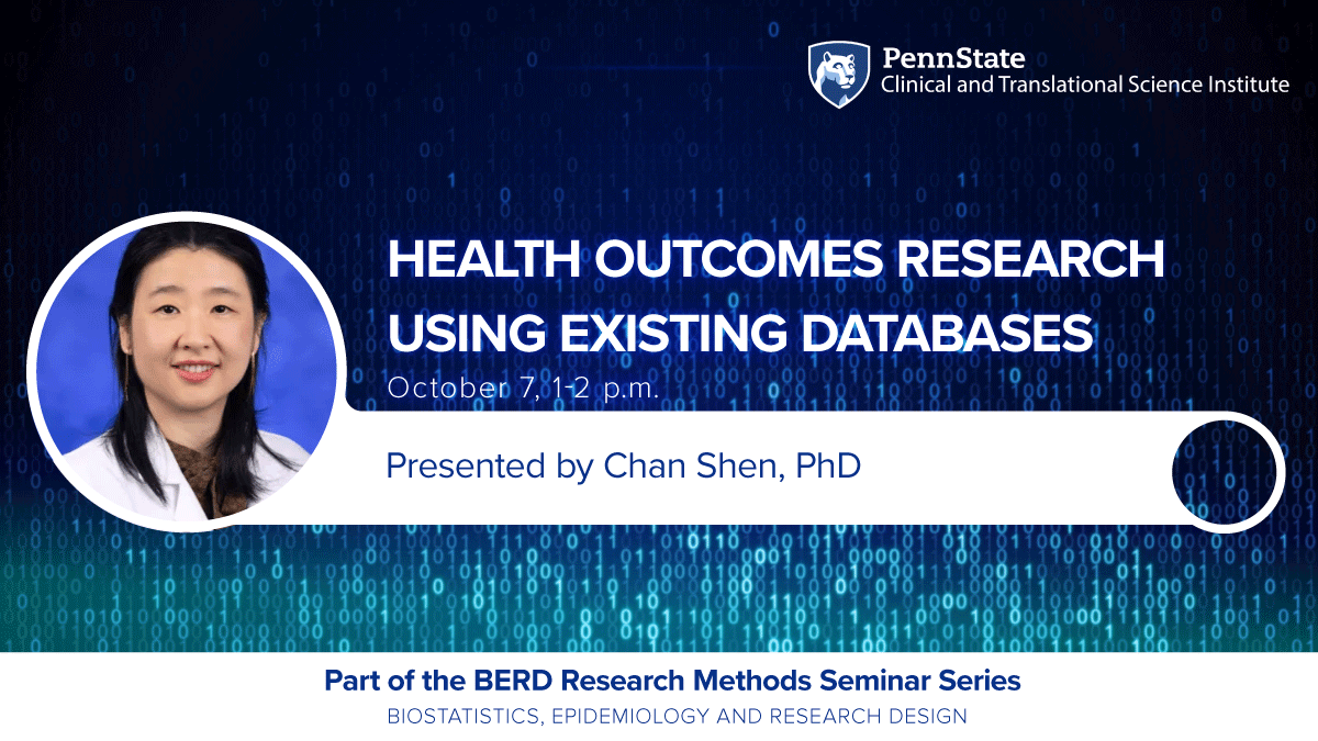 Health Outcomes Research Using Existing Databases