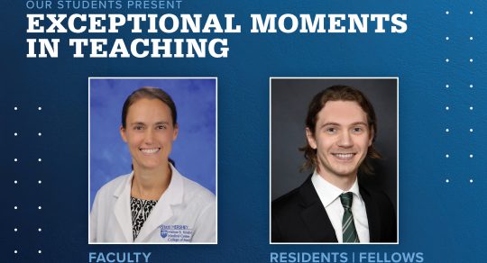 Link and McCoy recognized for Exceptional Moments in Teaching