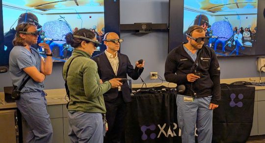 Faculty, trainees get unique, long-distance learning experience through mixed reality case review