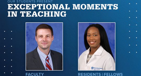 Tomasko and Fofana recognized for Exceptional Moments in Teaching