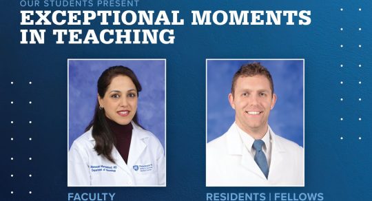 Mamarabadi and Burrows recognized for Exceptional Moments in Teaching