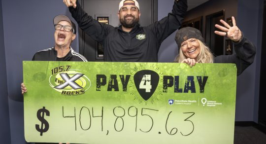 19th Annual ‘Pay 4 Play’ on WQXA 105.7 THE X Raised $404,895.63 for Penn State Health Golisano Children’s Hospital, Sets New Fundraising Record
