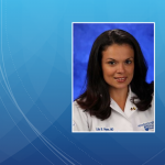A professional headshot of Dr. Lilia Reyes wearing a lab coat with her name on the left and the Penn State Health Milton S. Hershey Medical Center logo on the right.