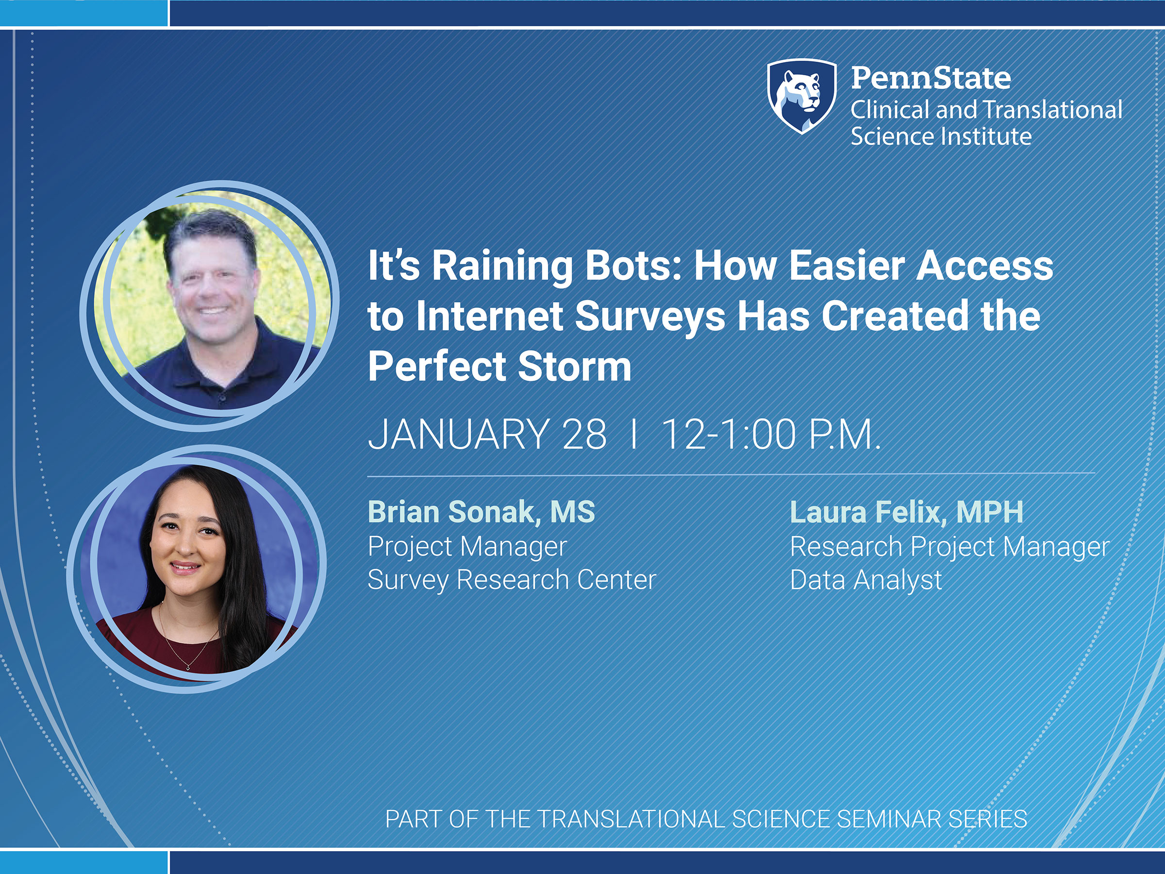 Presenters Brian Sonak and Laura Felix