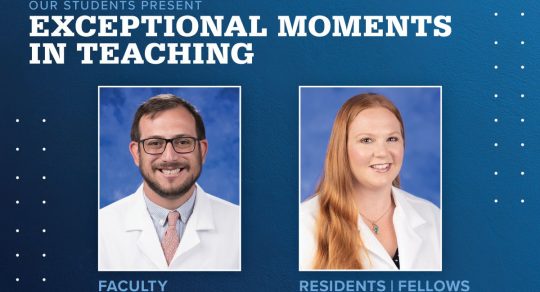 Smith and Taute recognized for Exceptional Moments in Teaching