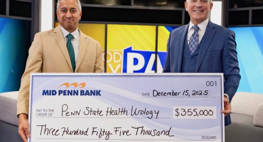 Penn State Health, Mid Penn Bank celebrate decade of No Shave November with record-breaking $355,000 raised