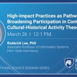 Roderick Lee, PhD Associate Professor of Information Systems Penn State Harrisburg