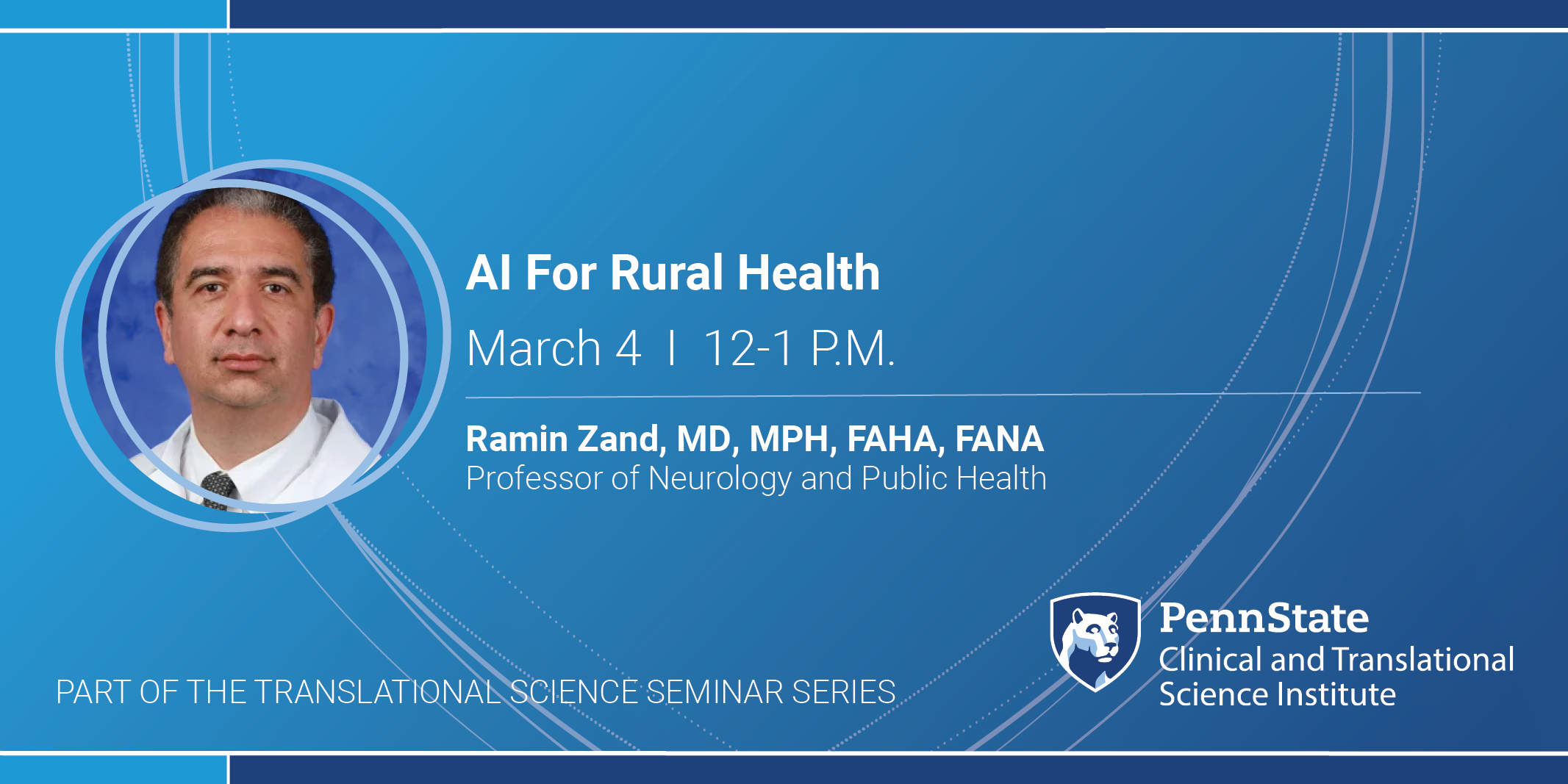 AI For Rural health Ramin Zand, MD, MPH, FAHA, FANA Professor of Neurology and Public Health