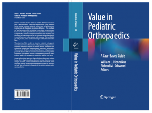 Image of book front and back cover of Value in Pediatric Orthopaedics