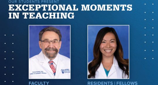 Richard and Hu recognized for Exceptional Moments in Teaching
